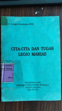 Image of Cita-cita dan Tugas Legio Mariae