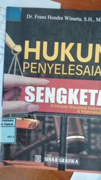 Image of Hukum Penyelesaian Sengketa