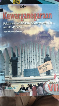 Image of Kewarganegaraan kelas VII untuk SMP/MTs